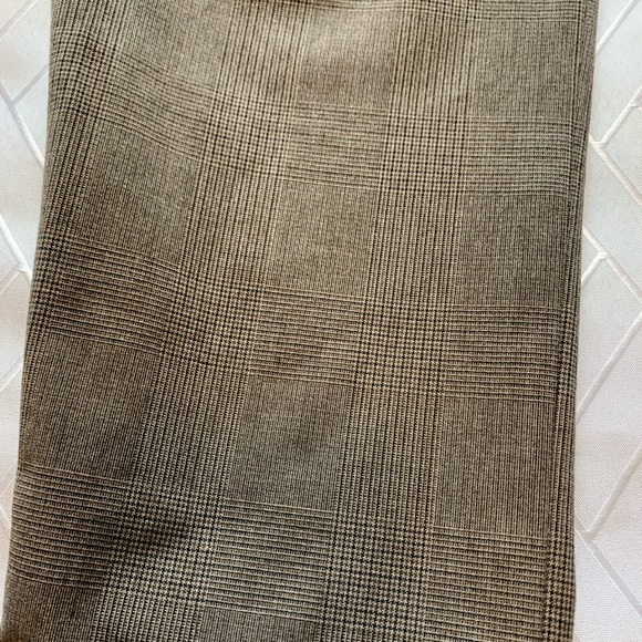 GAP Flattering stretchy slim cropped tan plaid pocket casual dress work pants 2R - Picture 8 of 9